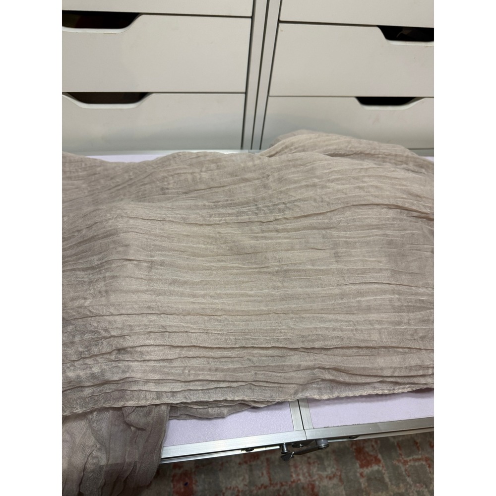 4 Taupe Beige Sheer Gauze Wedding Table Runners 160 Inch - Picture 2 of 4